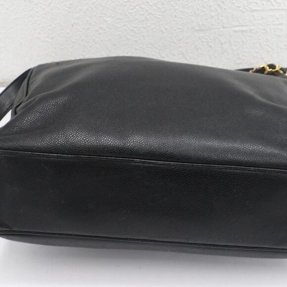 Chanel Caviar Shoulder Tote Bag - Black - Picture 6 of 14
